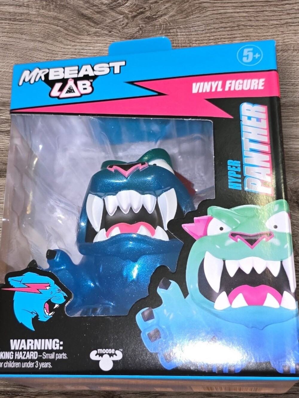 Hyper Panther Vinyl Figure - Metallic Teal Blue